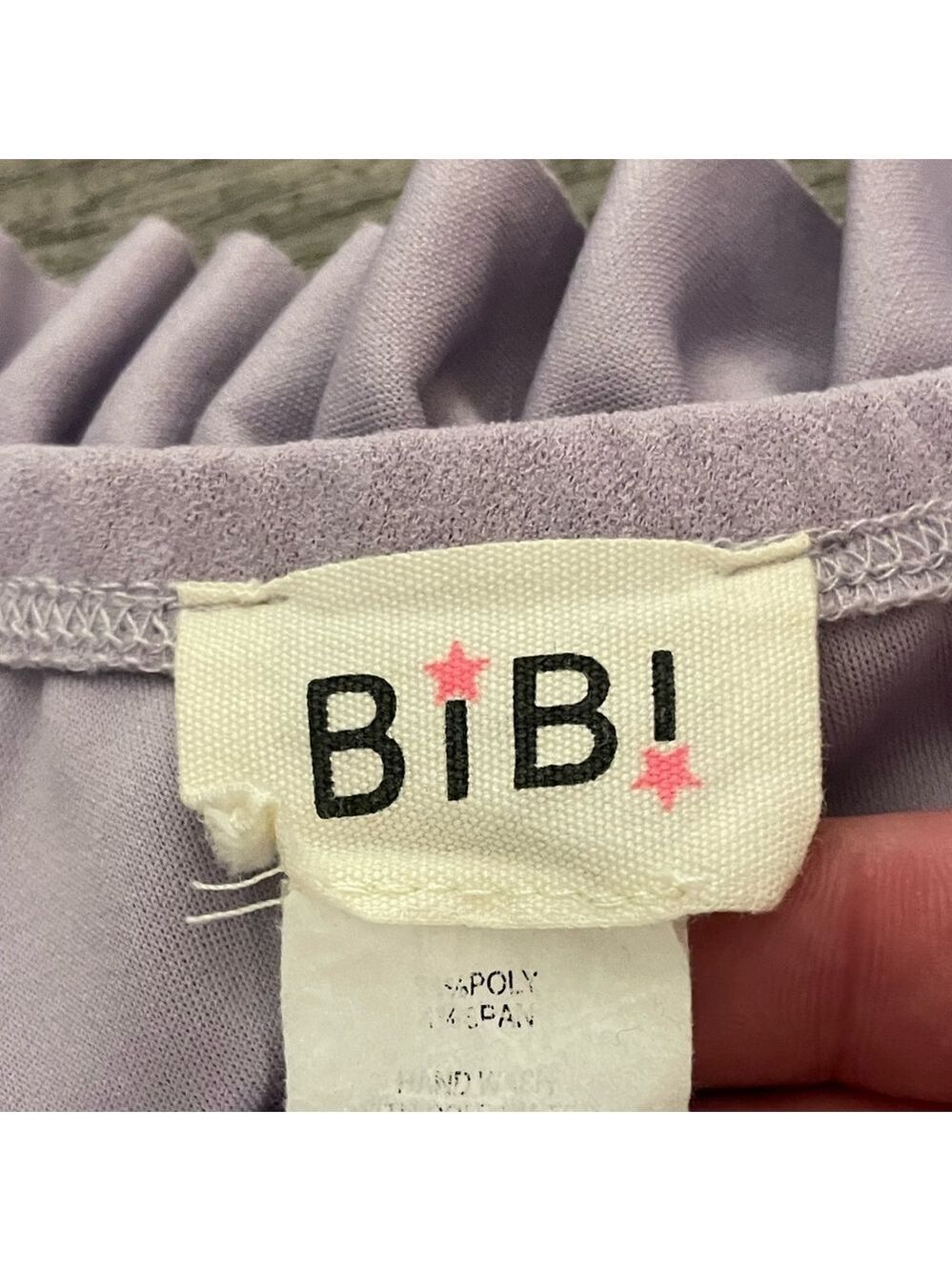 BIBI One Shoulder Ruffle Top Women's Small Pastel - Picture 7 of 12
